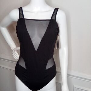 Kenneth Cole Black One Piece Swimsuit, Sz. Medium,